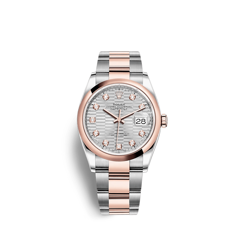 Rolex Datejust 126201 36mm Silver, fluted motif (Oyster)